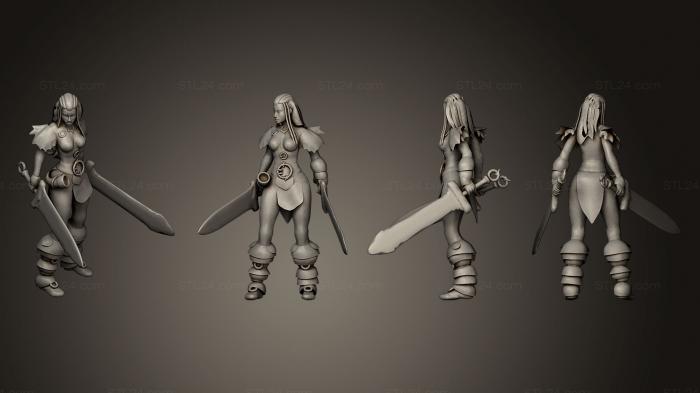 Toys (Barbarian Girl, TOYS_0078) 3D models for cnc